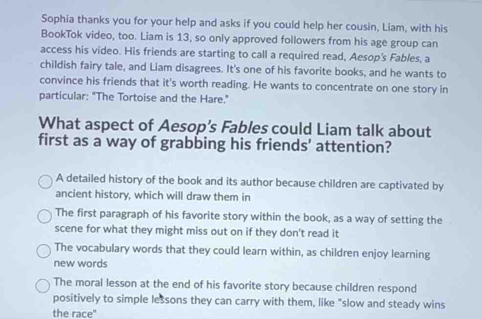 sophia thanks you for your help and asks if you could help her cousin, …