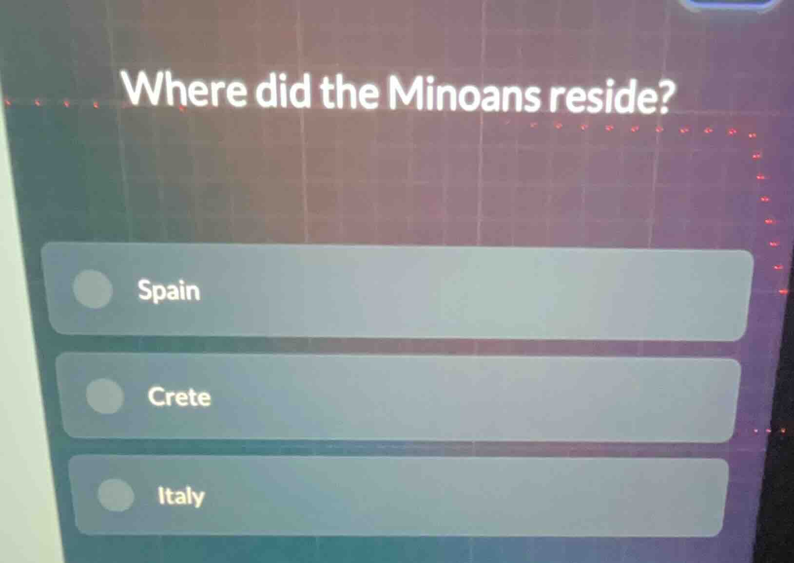 where did the minoans reside? spain crete italy