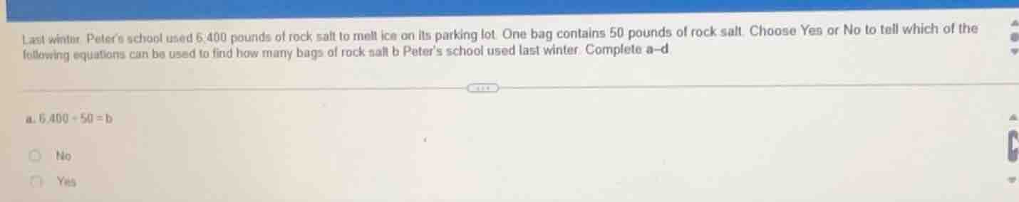 last winter peters school used 6,400 pounds of rock salt to melt ice on…