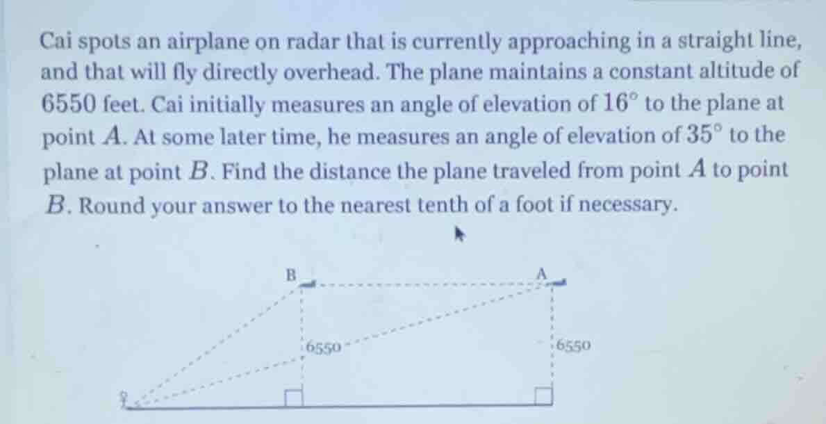 cai spots an airplane on radar that is currently approaching in a strai…