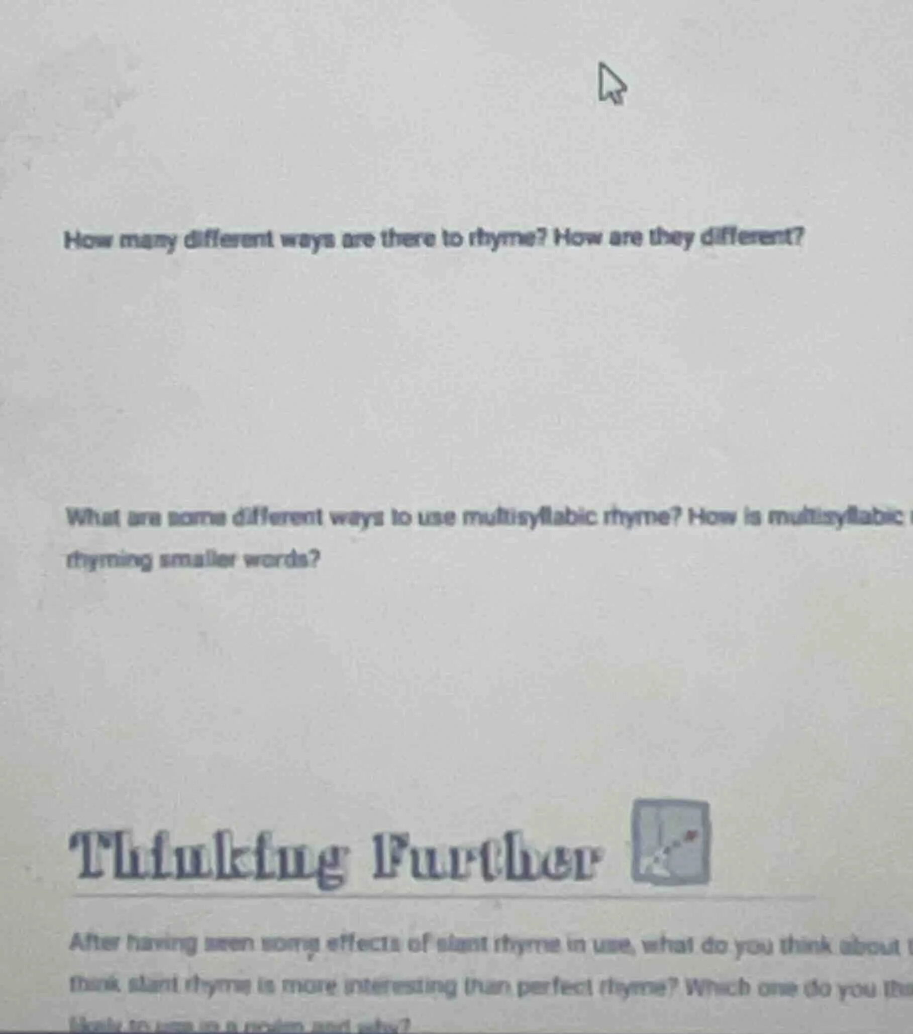 how many different ways are there to rhyme? how are they different? wha…