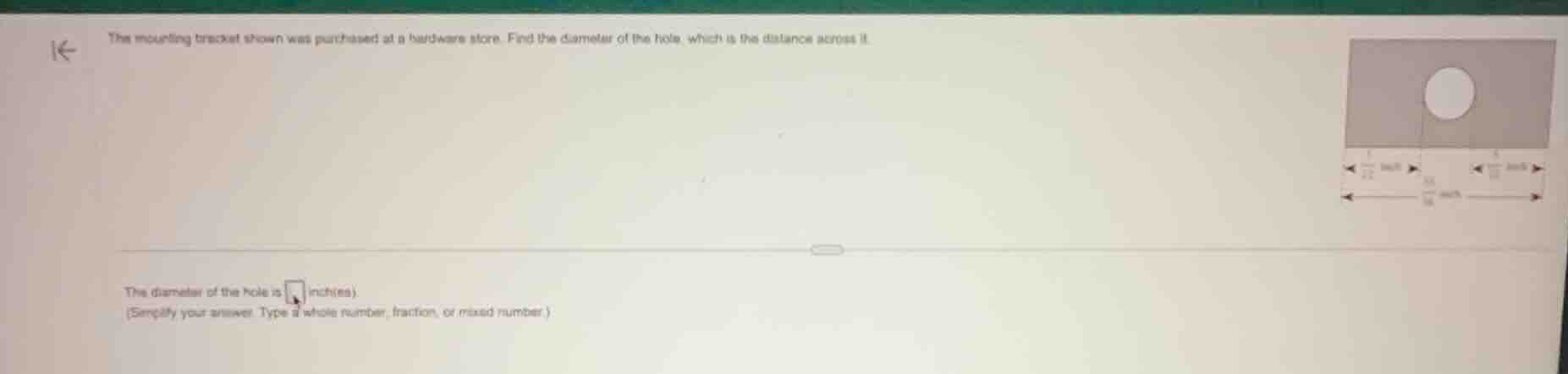 the mounting bracket shown was purchased at a hardware store. find the …