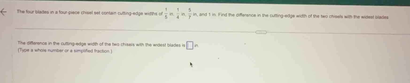 the four blades in a four - piece chisel set contain cutting - edge wid…