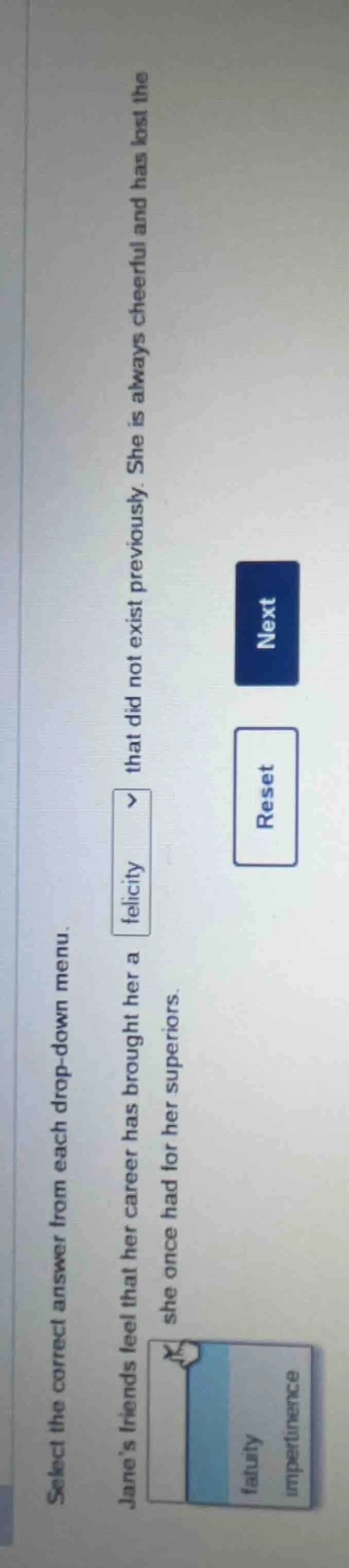 select the correct answer from each drop - down menu. janes friends fee…