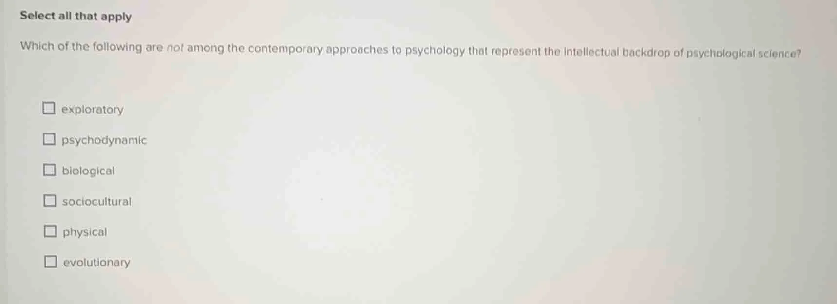 select all that apply which of the following are not among the contempo…