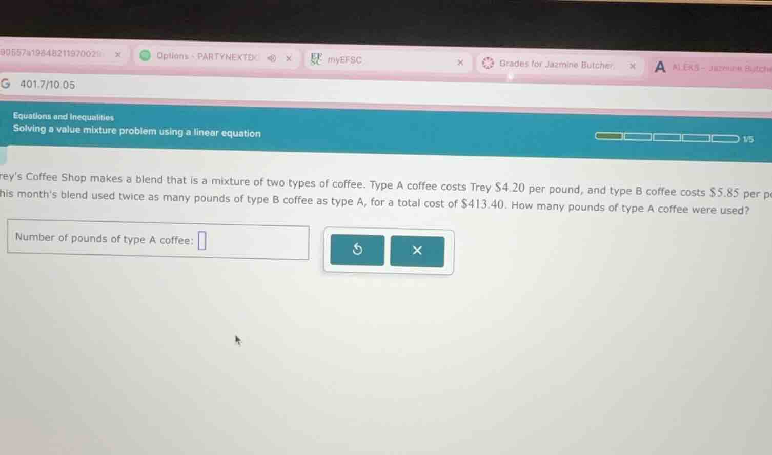 equations and inequalities solving a value mixture problem using a line…
