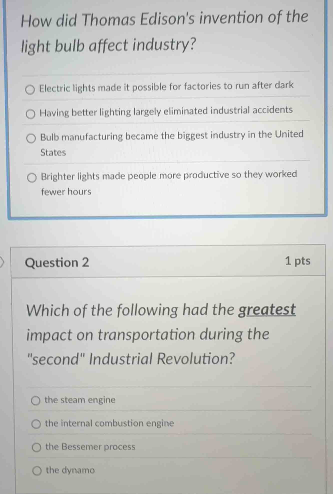 how did thomas edisons invention of the light bulb affect industry? ele…
