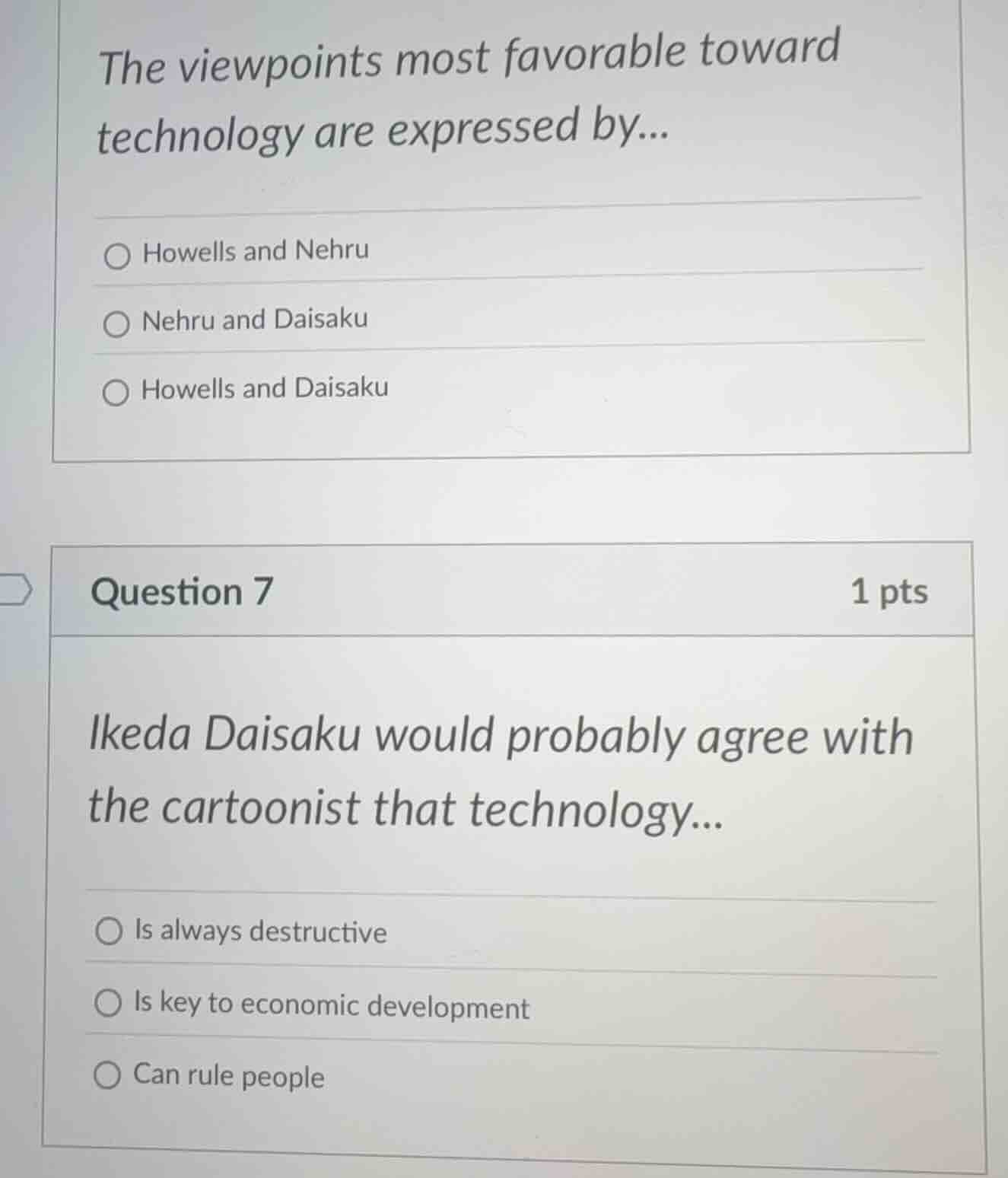the viewpoints most favorable toward technology are expressed by... ○ h…