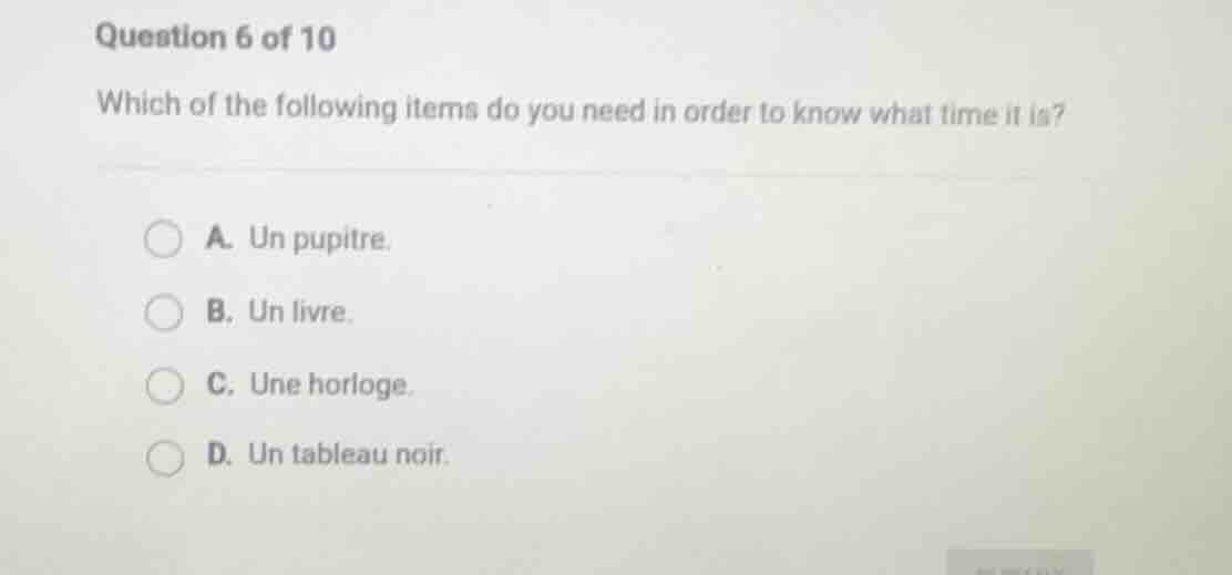 question 6 of 10 which of the following items do you need in order to k…