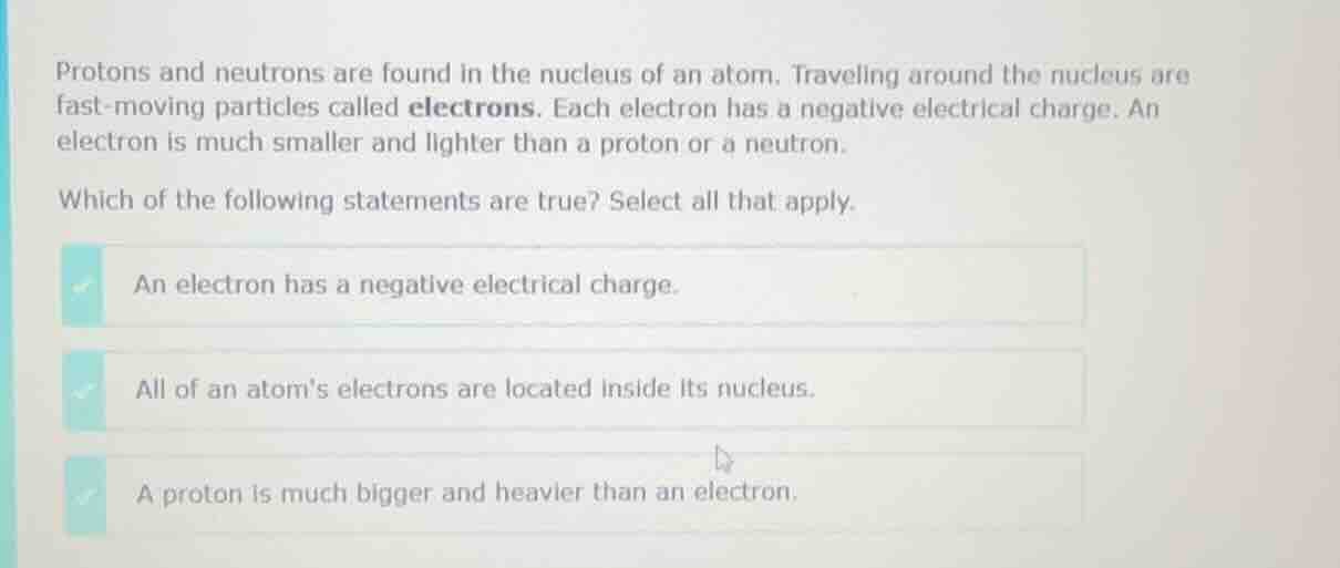 protons and neutrons are found in the nucleus of an atom. travelling ar…