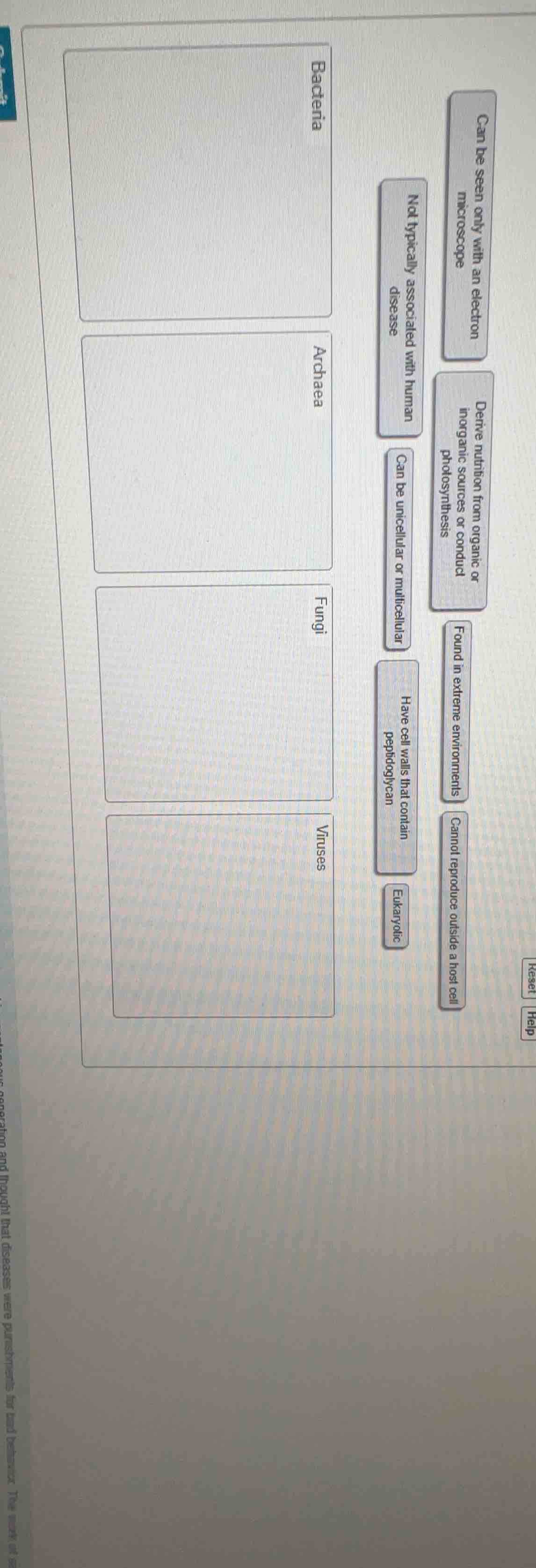 classify the following characteristics to bacteria, archaea, fungi, or …