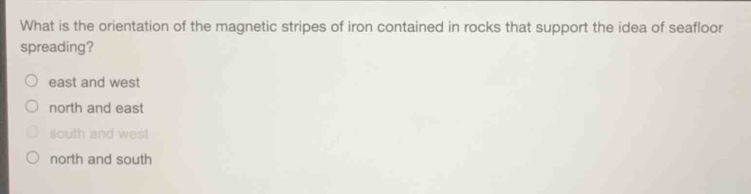 what is the orientation of the magnetic stripes of iron contained in ro…