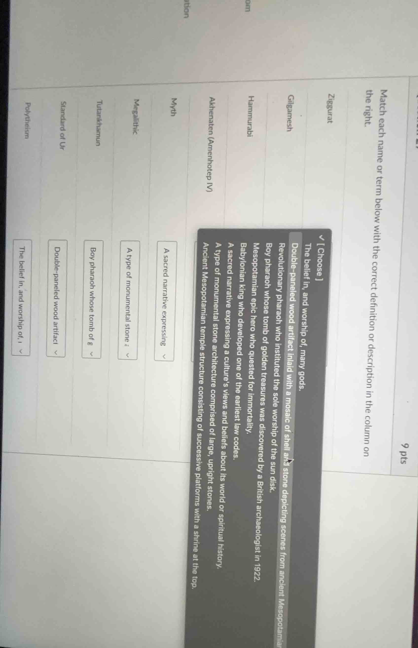 match each name or term below with the correct definition or descriptio…