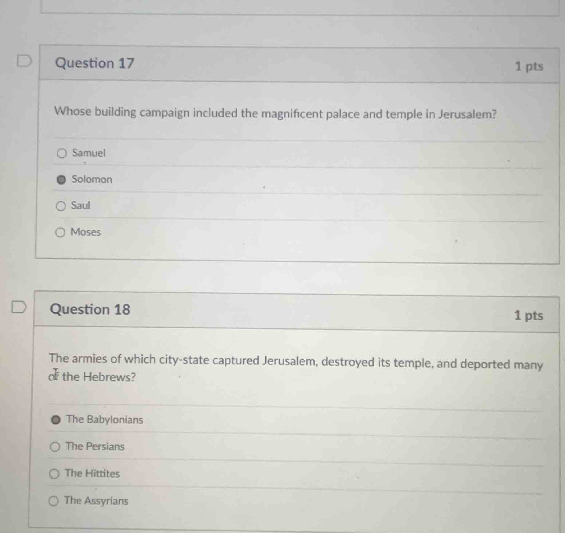 question 17 1 pts whose building campaign included the magnificent pala…