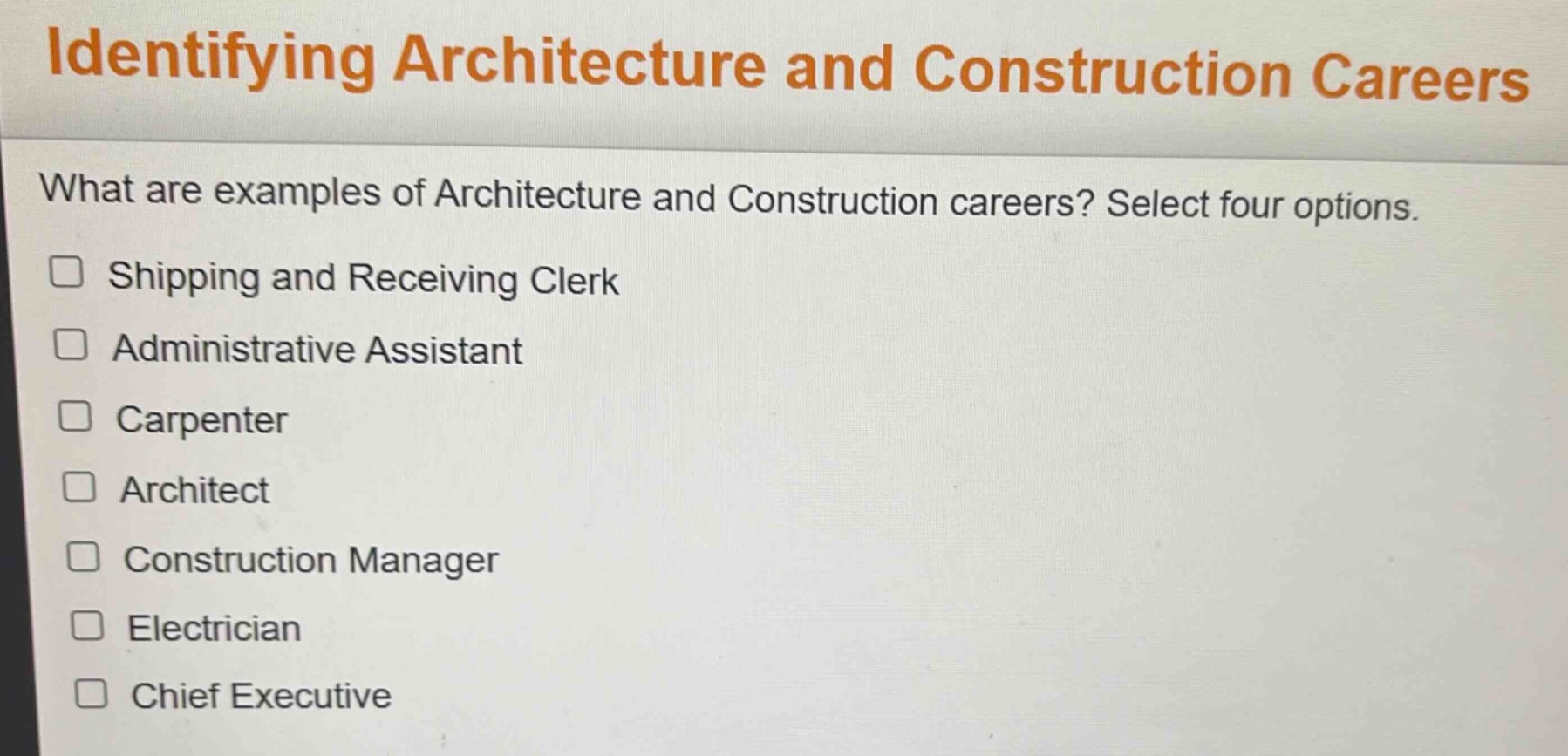 identifying architecture and construction careers what are examples of …