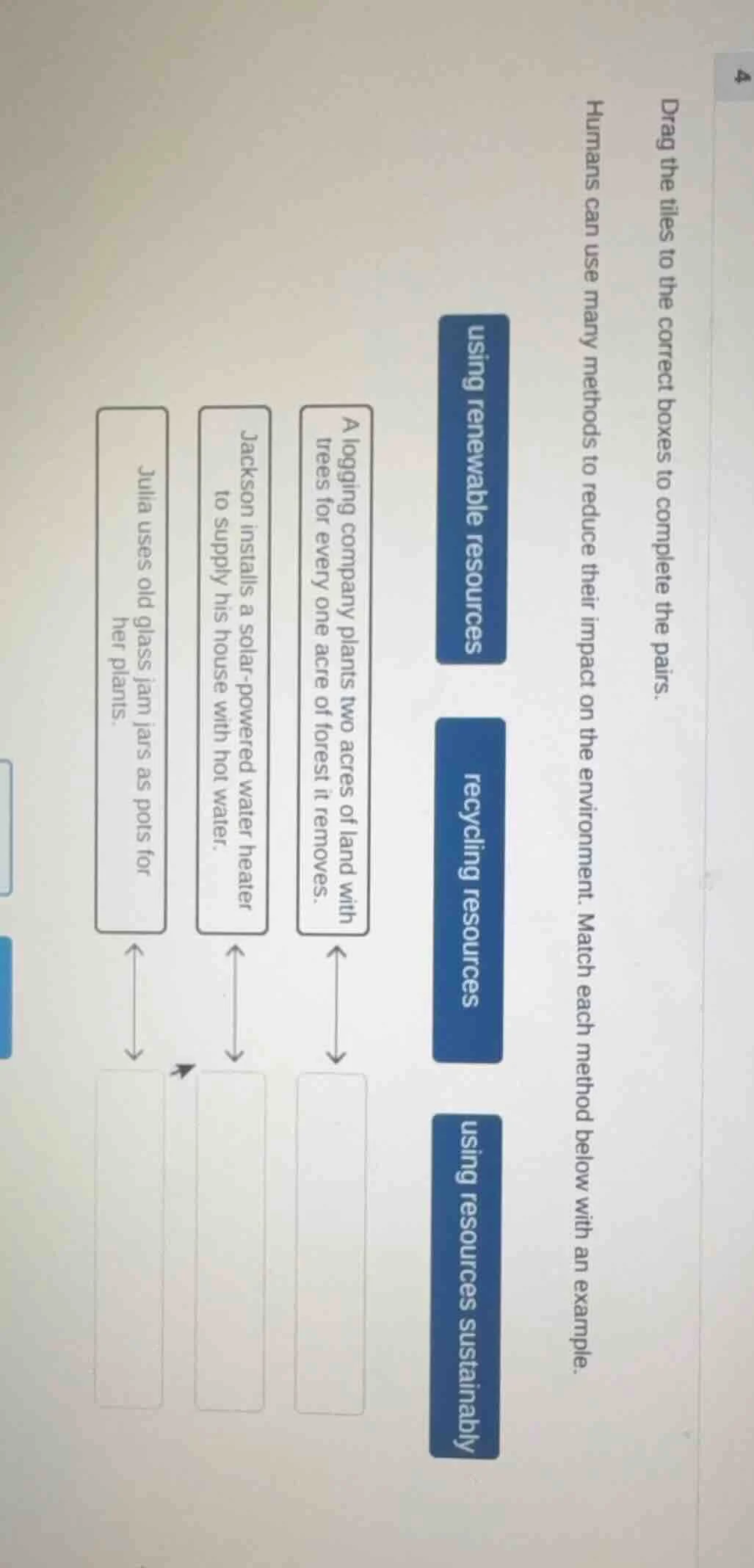 drag the tiles to the correct boxes to complete the pairs. humans can u…