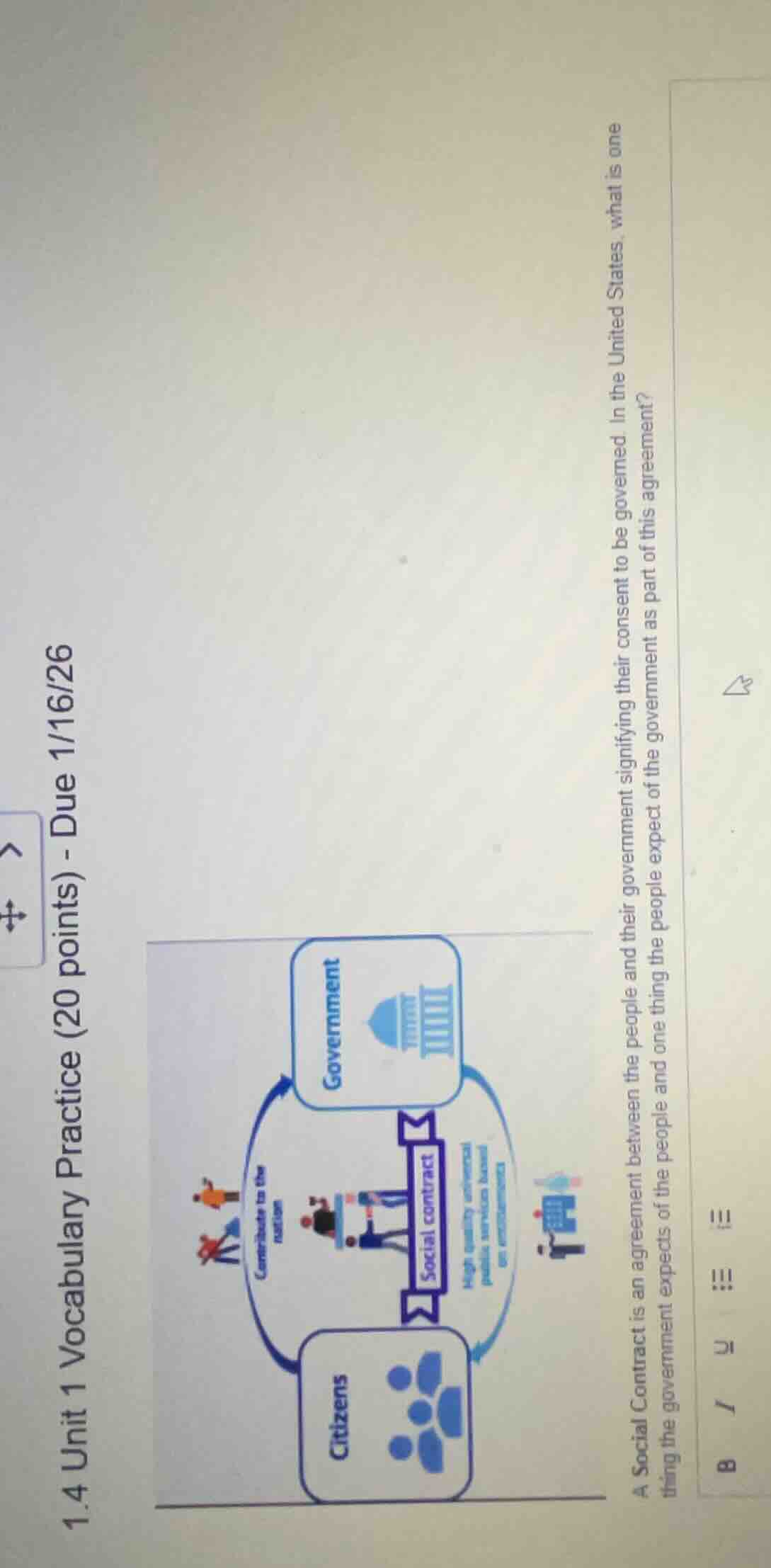 1.4 unit 1 vocabulary practice (20 points) - due 1/16/26 a social contr…