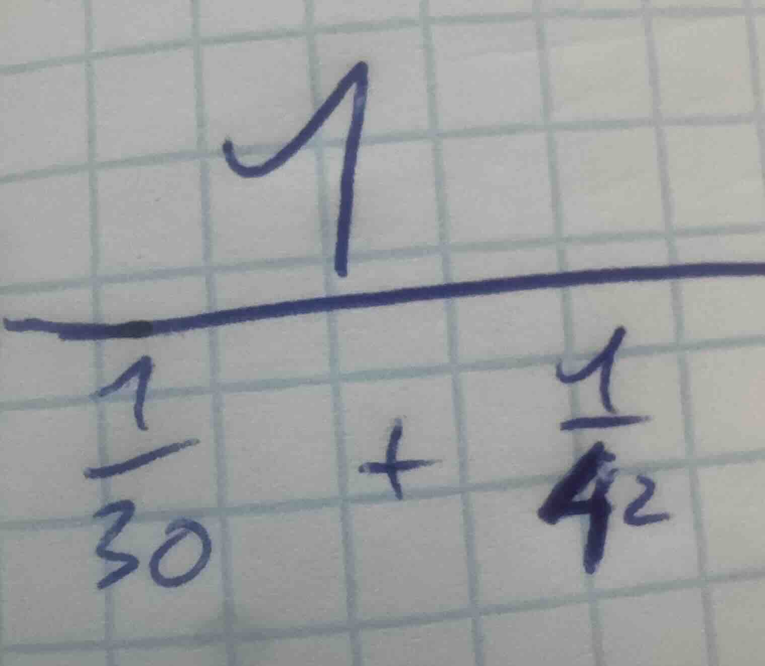 calculate the value of the fraction: \\(\\dfrac{1}{\\dfrac{1}{30} + \\d…