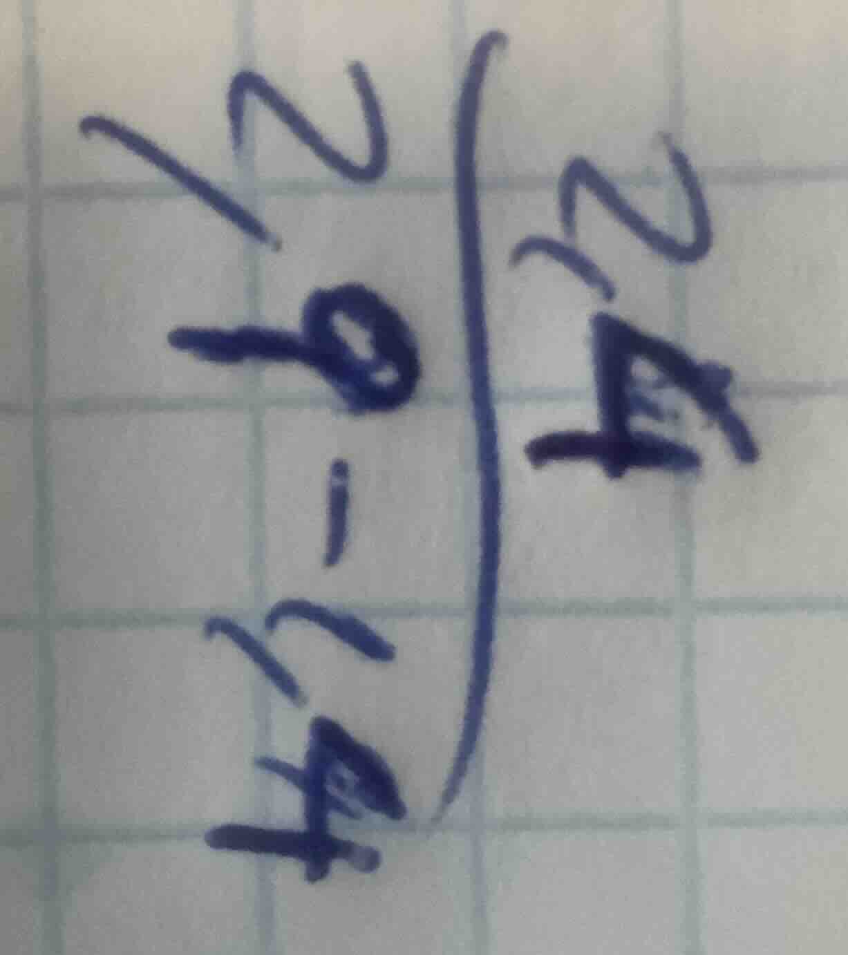 the image shows a hand - written mathematical expression, but it is not…