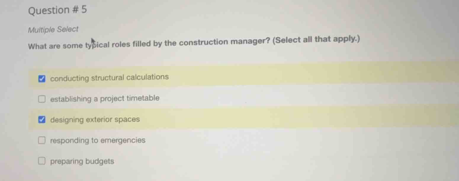 question # 5 multiple select what are some typical roles filled by the …