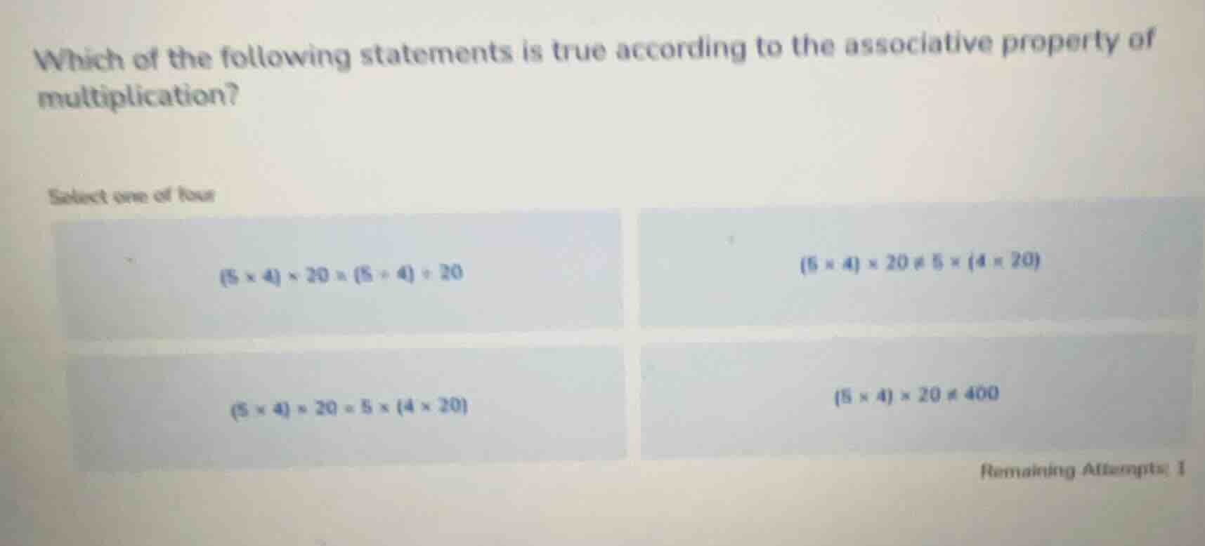 which of the following statements is true according to the associative …