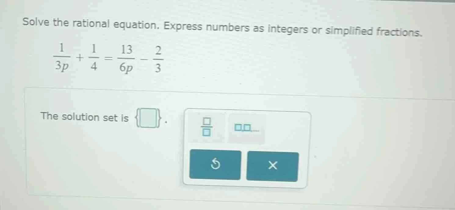 solve the rational equation. express numbers as integers or simplified …