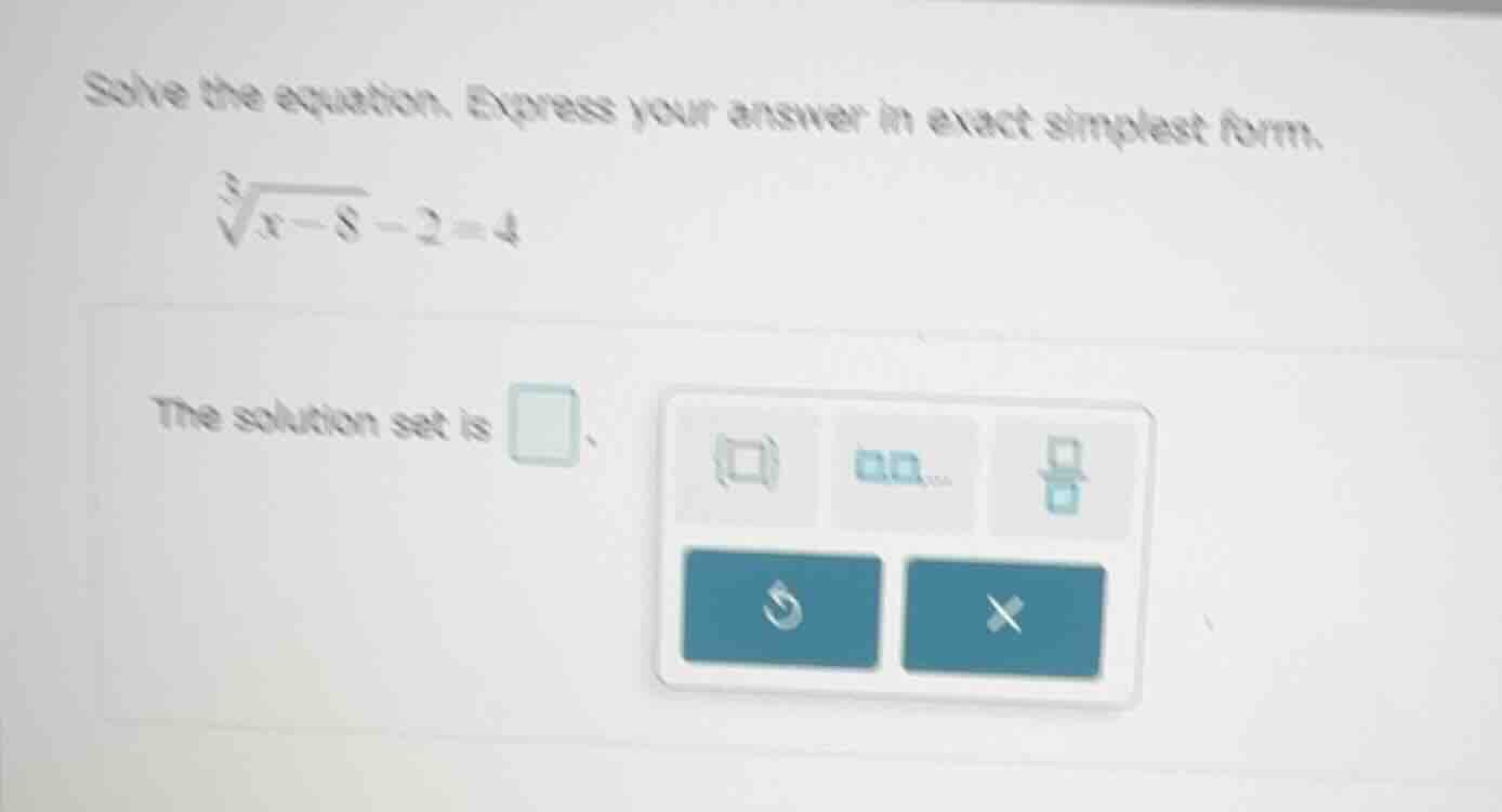 solve the equation. express your answer in exact simplest form. \\sqrt3…