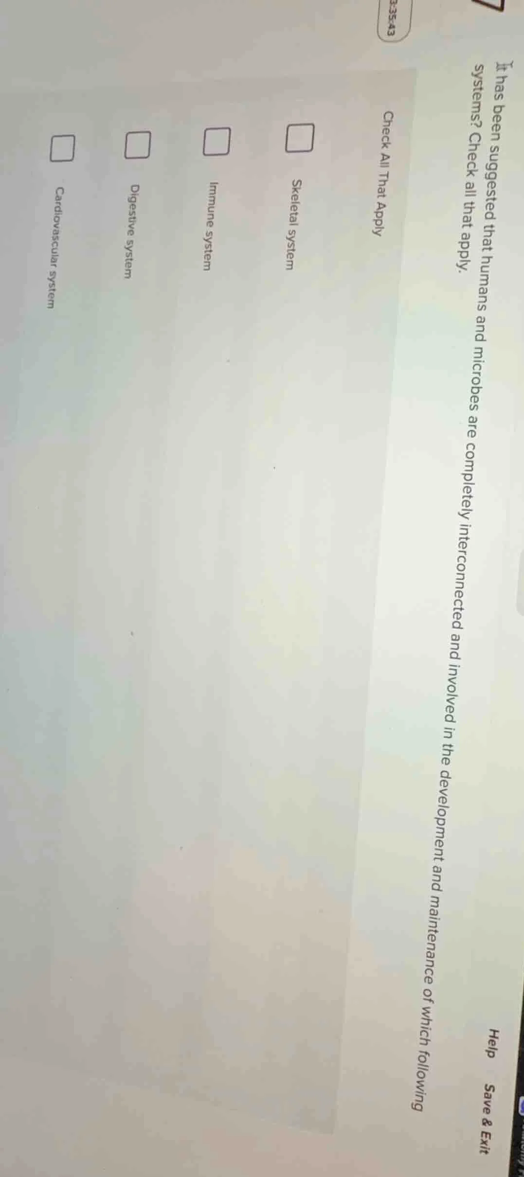 it has been suggested that humans and microbes are completely interconn…