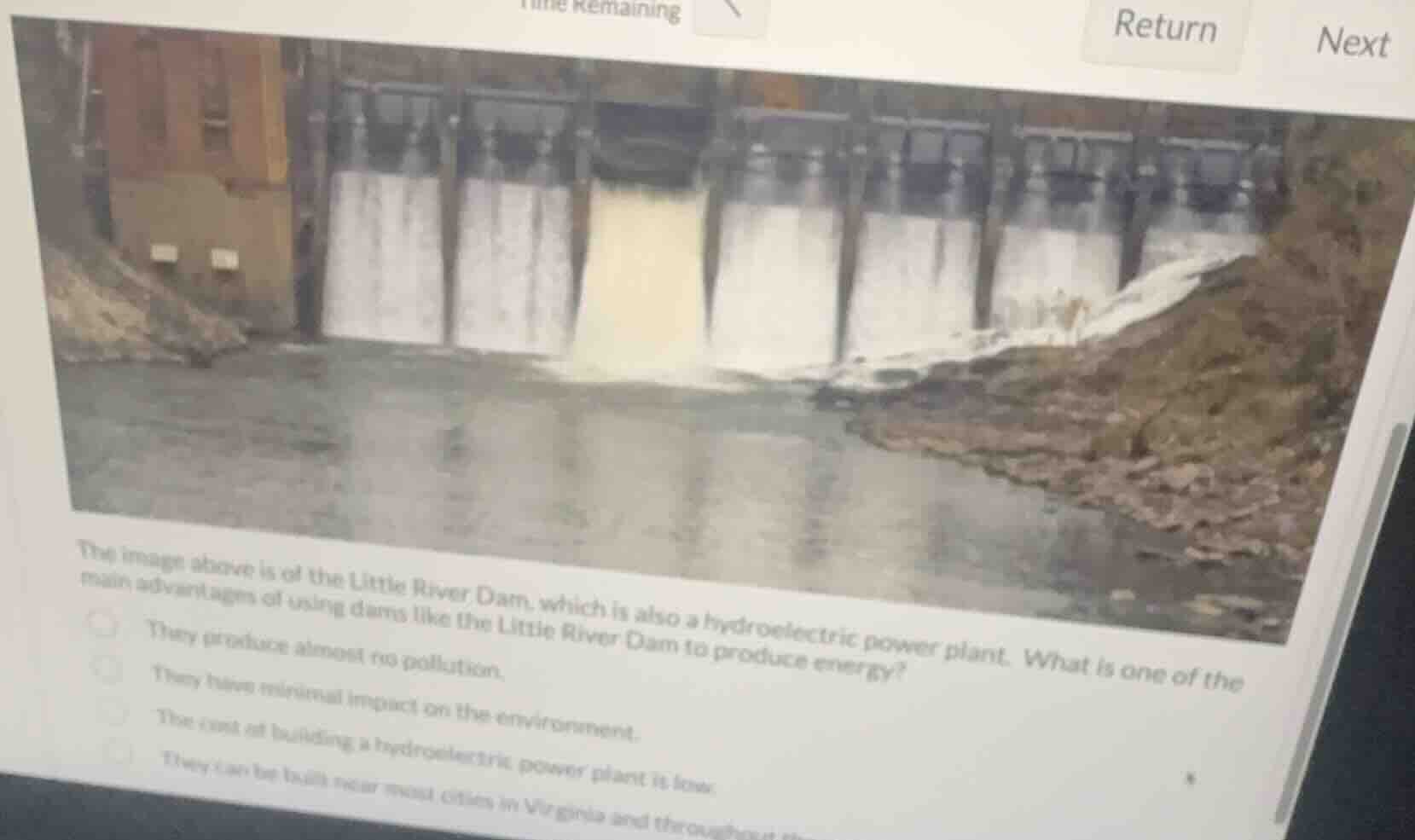 the image above is of the little river dam, which is also a hydroelectr…