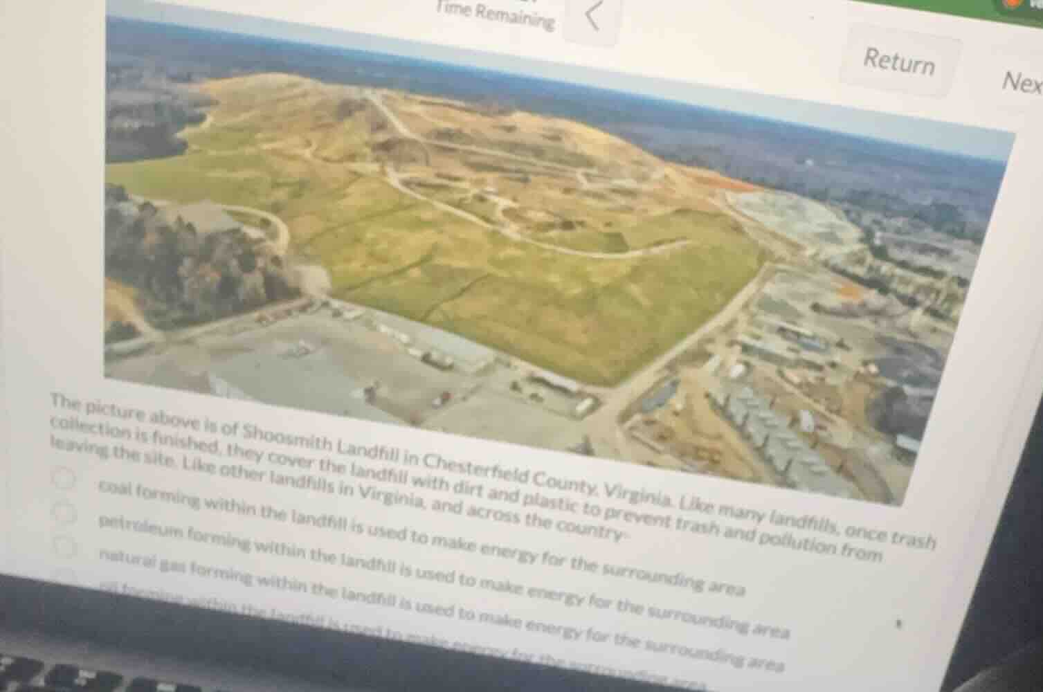 the picture above is of shoosmith landfill in chesterfield county, virg…