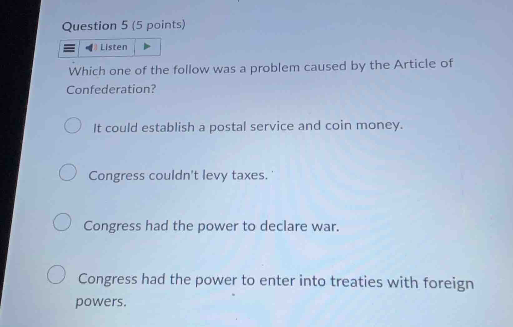question 5 (5 points) which one of the follow was a problem caused by t…