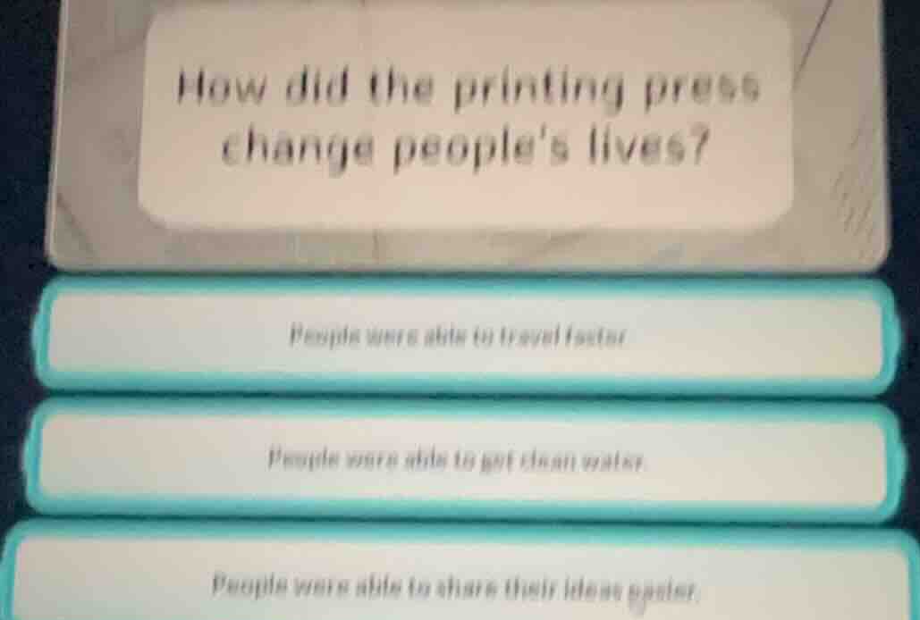 how did the printing press change peoples lives? people were able to tr…