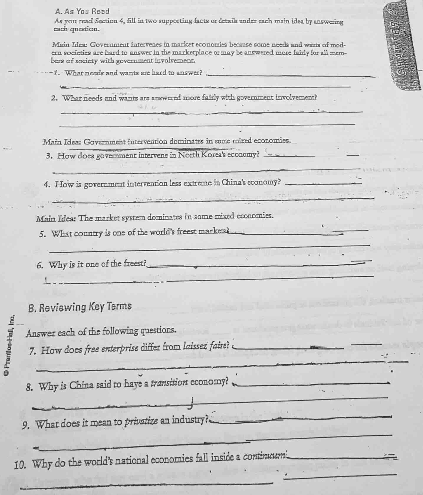 a. as you read as you read section 4, fill in two supporting facts or d…