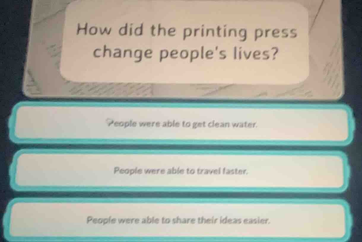 how did the printing press change peoples lives? people were able to ge…