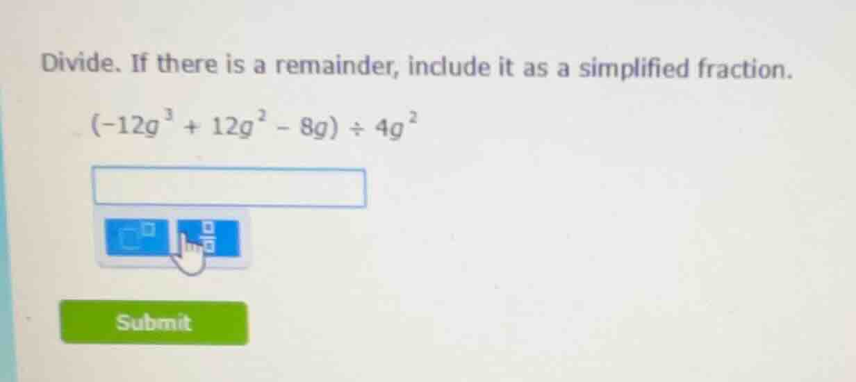 divide. if there is a remainder, include it as a simplified fraction.\\…