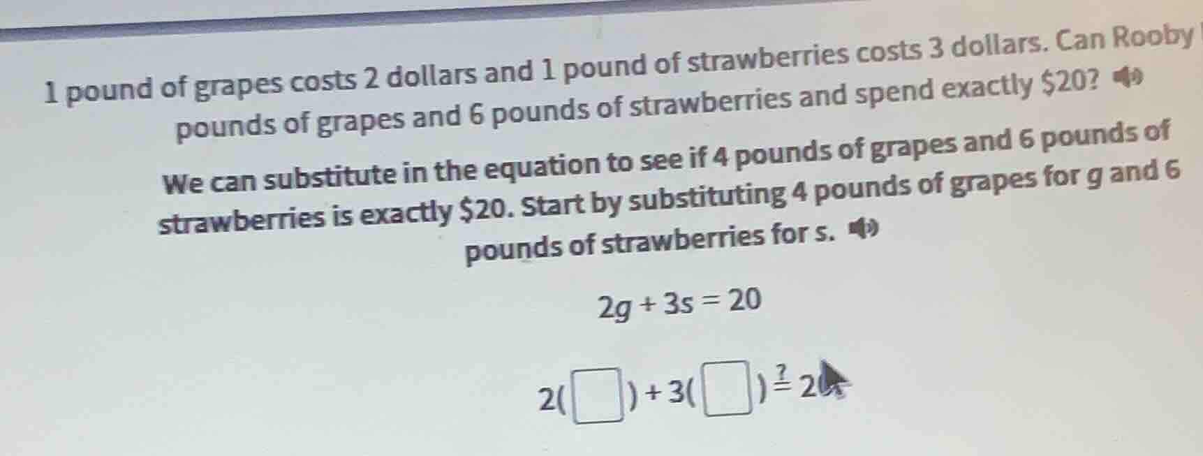 1 pound of grapes costs 2 dollars and 1 pound of strawberries costs 3 d…