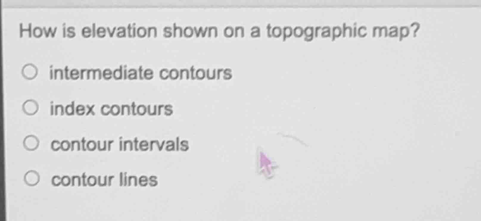 how is elevation shown on a topographic map? intermediate contours inde…