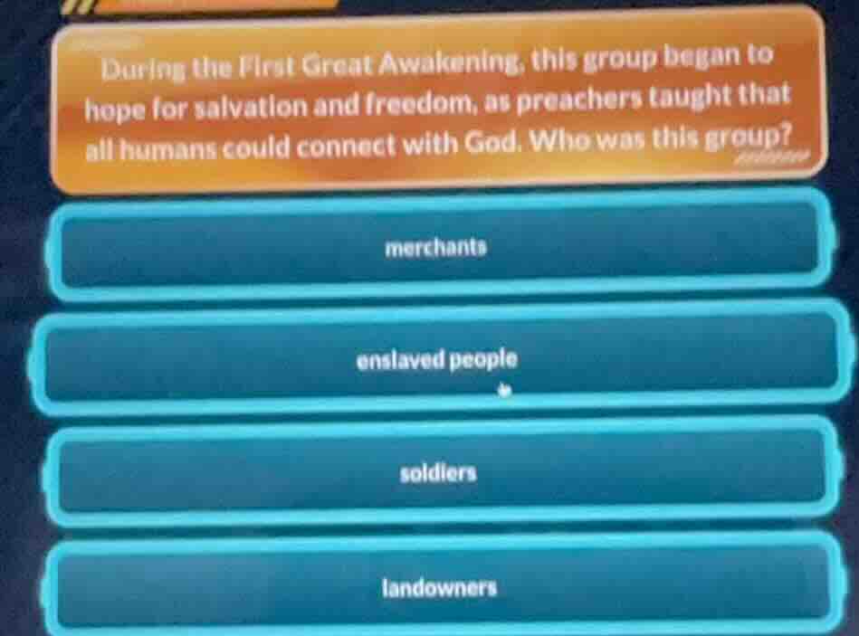 during the first great awakening, this group began to hope for salvatio…