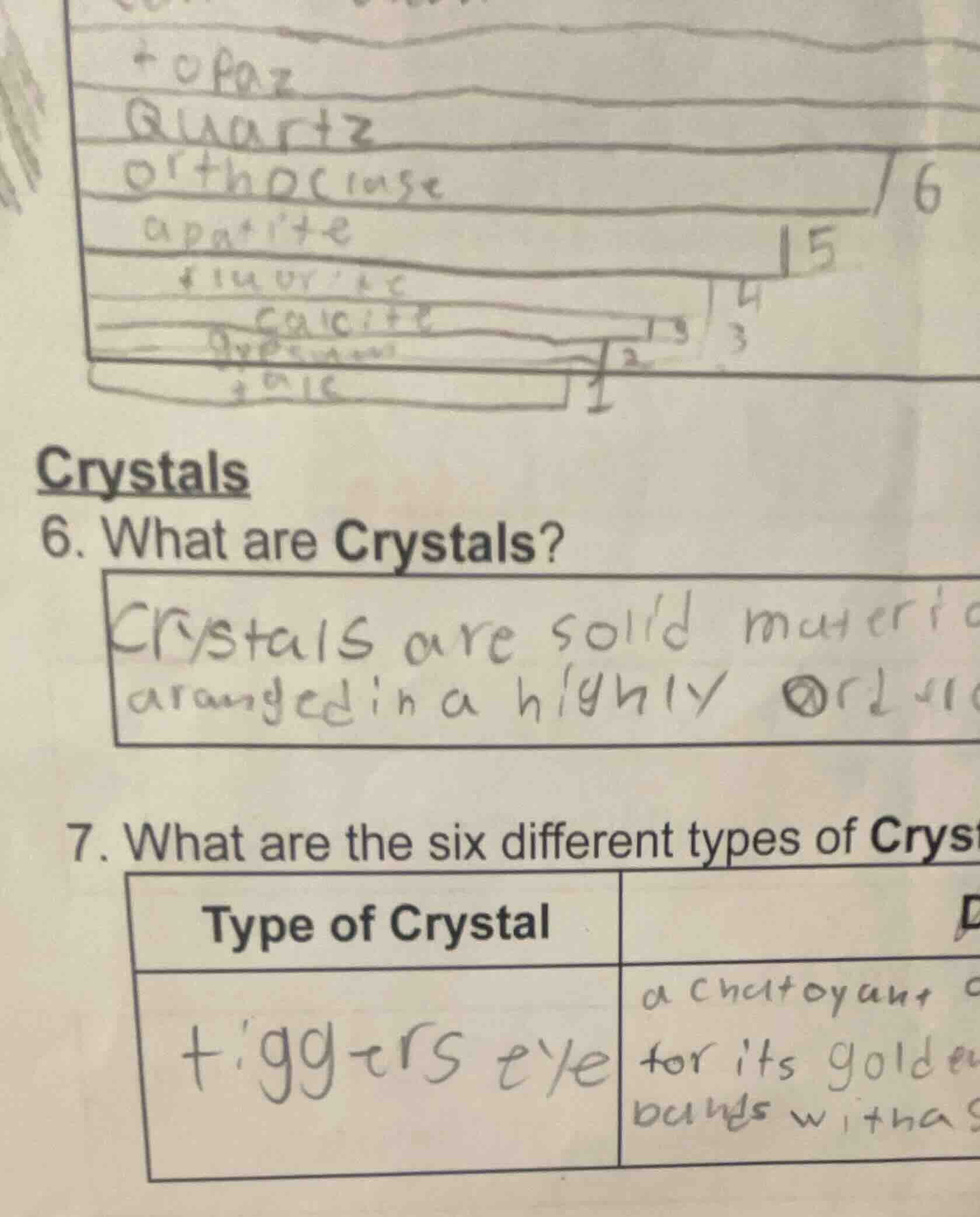 crystals 6. what are crystals? crystals are solid materi arranged in a …