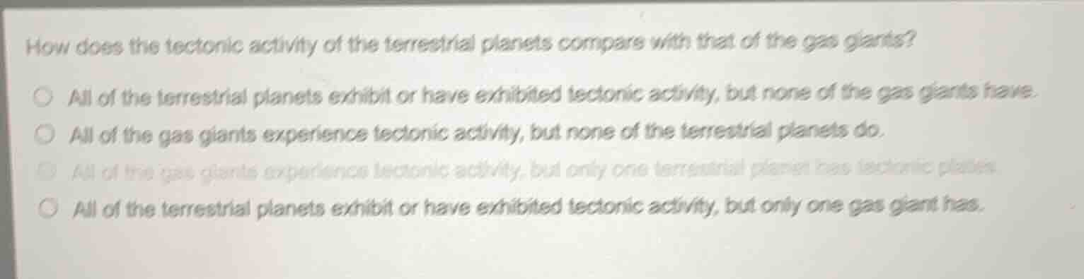 how does the tectonic activity of the terrestrial planets compare with …