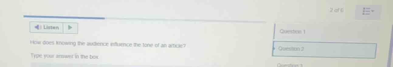 how does knowing the audience influence the tone of an article? type yo…