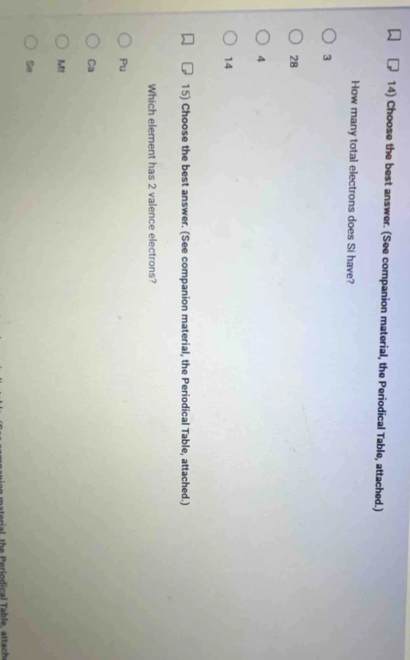 14) choose the best answer. (see companion material, the periodical tab…