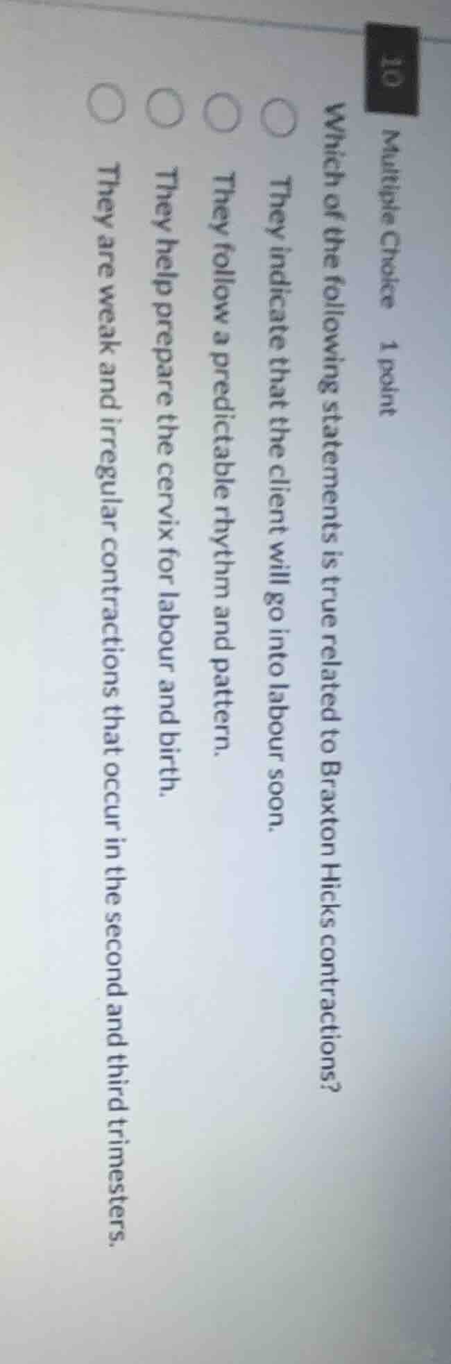 multiple choice 1 point which of the following statements is true relat…