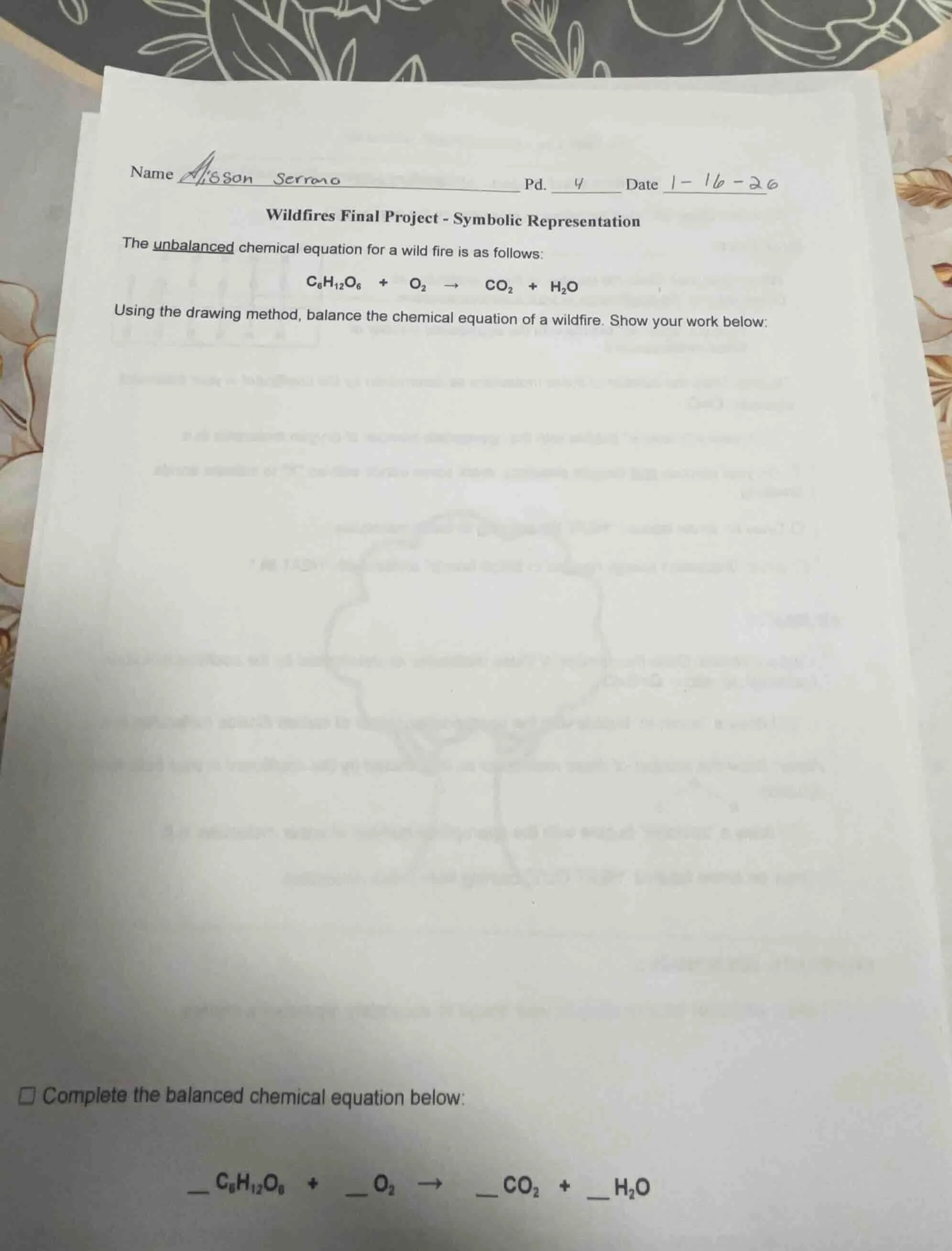name alisson serrano pd. 4 date 1-16-26 wildfires final project - symbo…