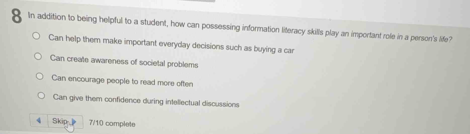 8 in addition to being helpful to a student, how can possessing informa…
