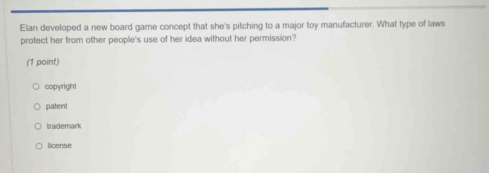 elan developed a new board game concept that shes pitching to a major t…