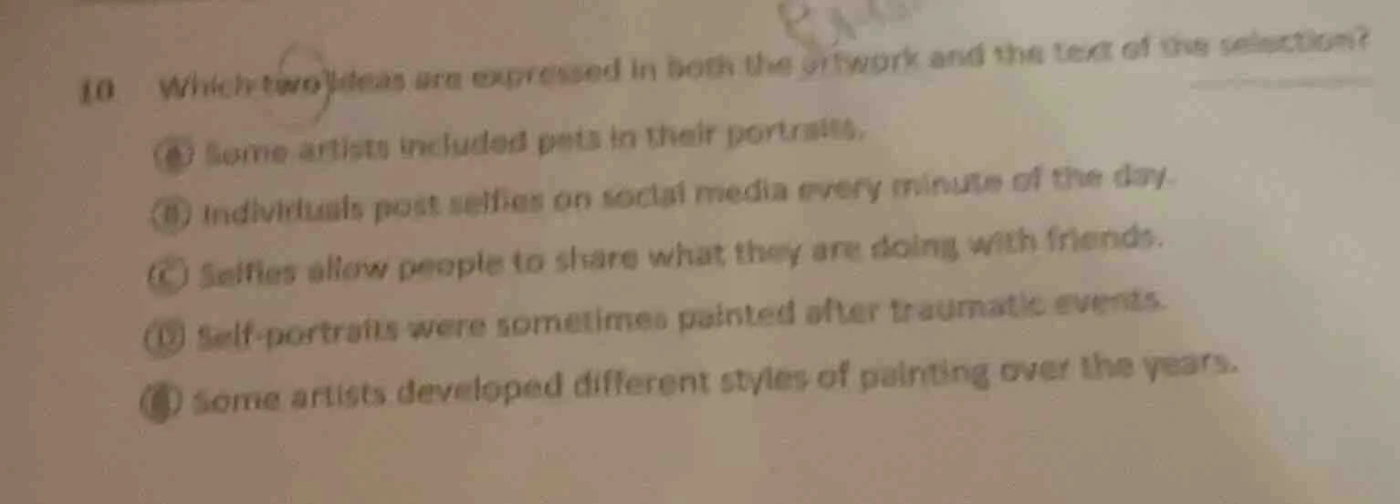 10 which two ideas are expressed in both the artwork and the text of th…
