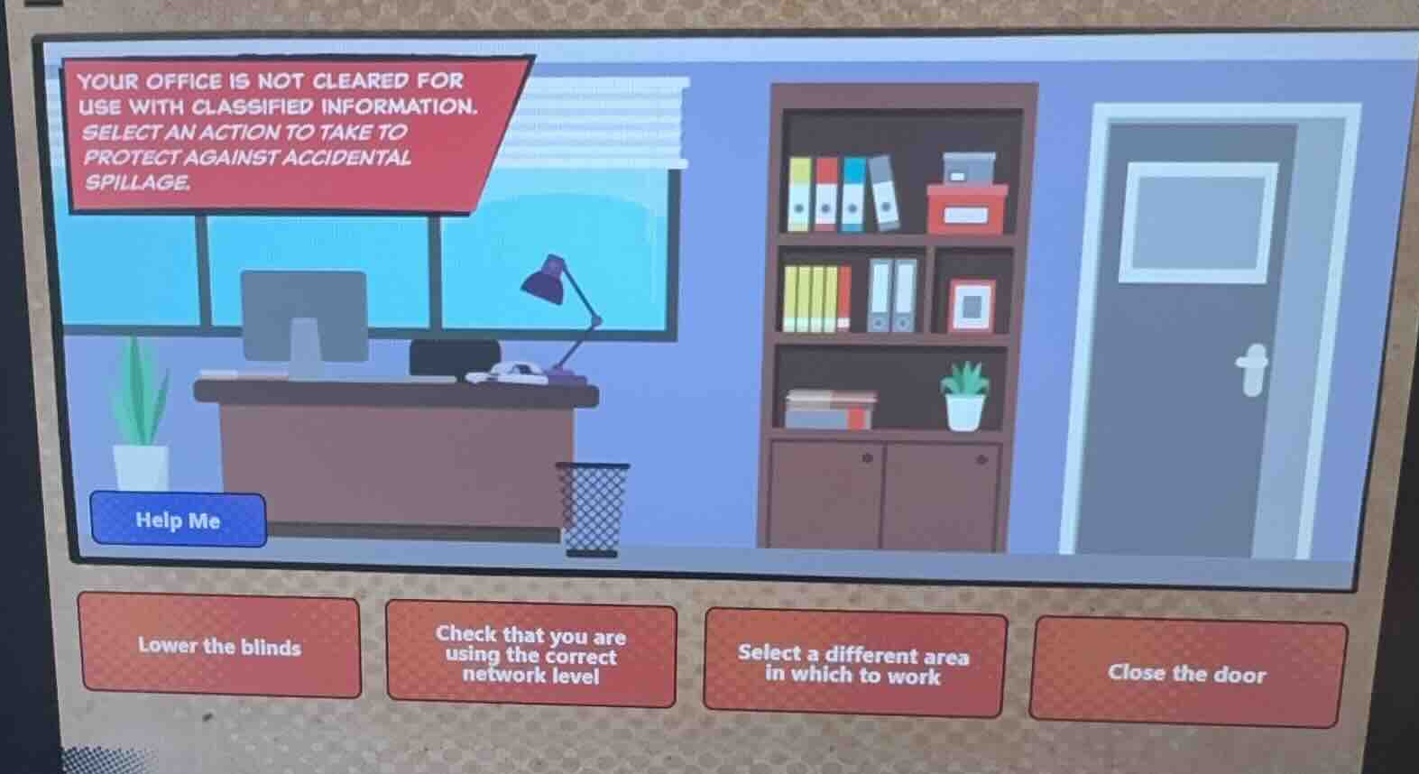 your office is not cleared for use with classified information. select …