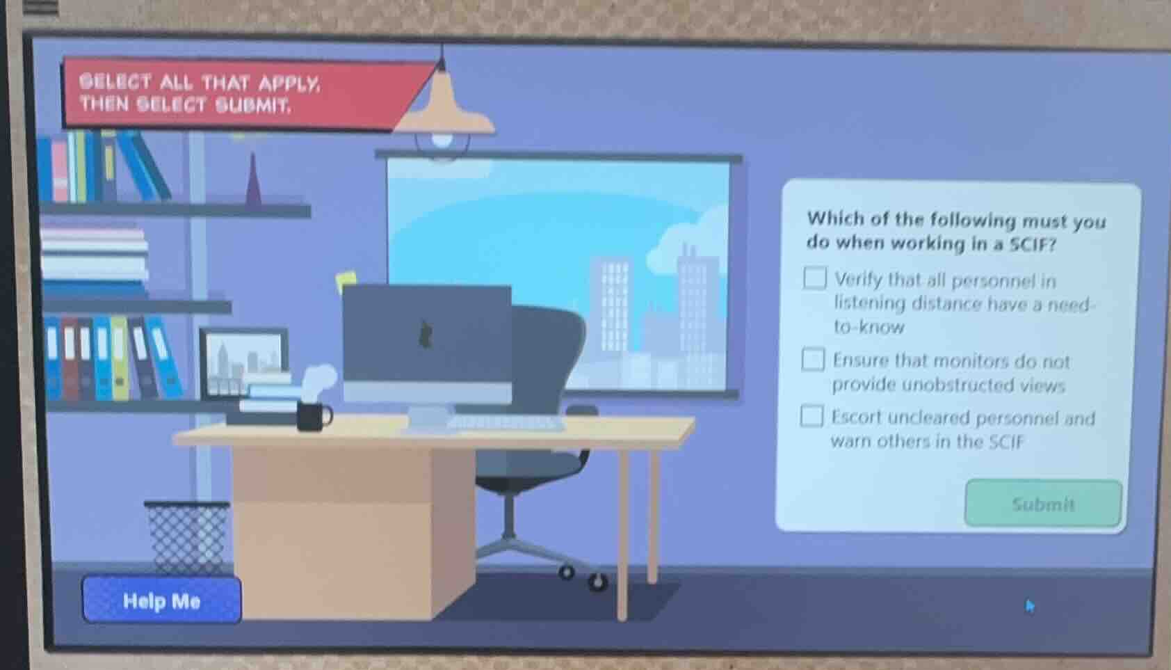 select all that apply, then select submit. which of the following must …