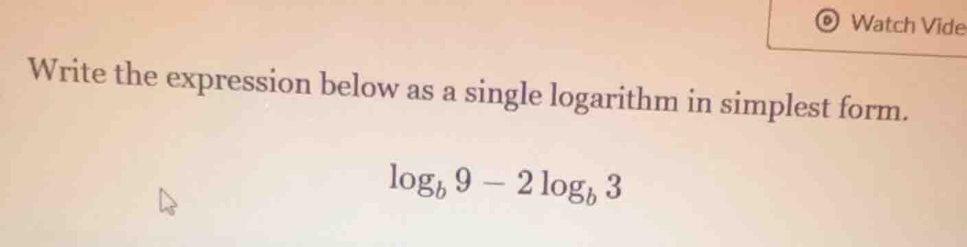 write the expression below as a single logarithm in simplest form.\\(\\…